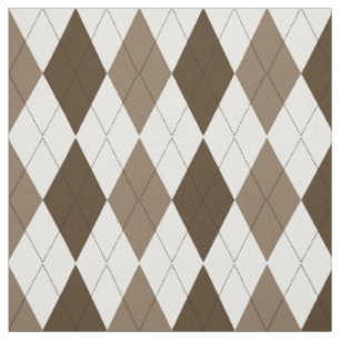 Diamant-Rauten-Muster Browns   Veloursleder-  Stoff