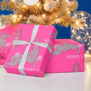 Diamant-Rentier und Silberschmiedee - Rosa Geschenkpapier
