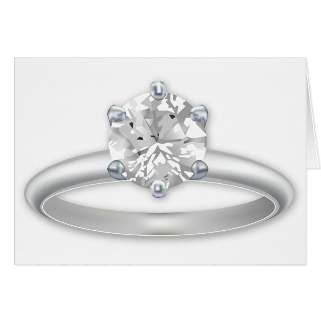 Diamant-Ring Bling Clipart (Vorderseite (Horizontal))
