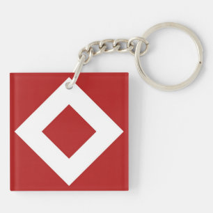 Diamant rouge, Bordure blanche en gras