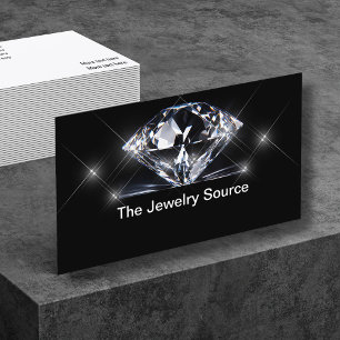 Diamant-Schmuck-Designer Glitzy Visitenkarten Visitenkarte