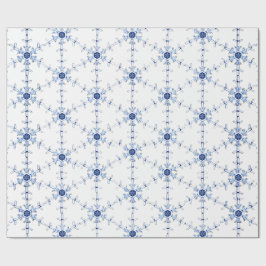 Diamant-Schneeflocken-Muster-Geschenkpapier Geschenkpapier