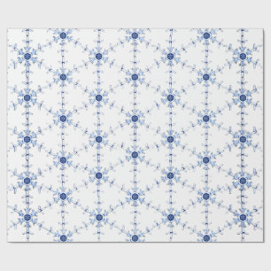 Diamant-Schneeflocken-Muster-Geschenkpapier Geschenkpapier