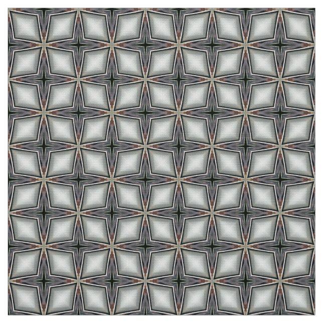 Diamant silberfarbenes Fliesenmuster Upholstergewe Stoff (Muster)