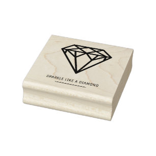 Diamant - Spargel wie ein Diamant Gummistempel