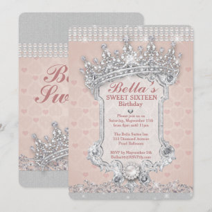 Diamant und Bling-Party Einladungen