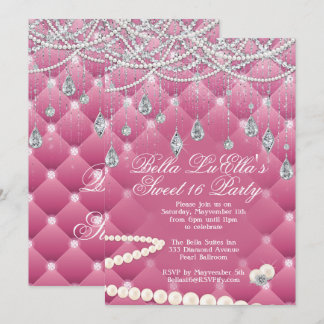 Diamant und Bling-Party Einladungen