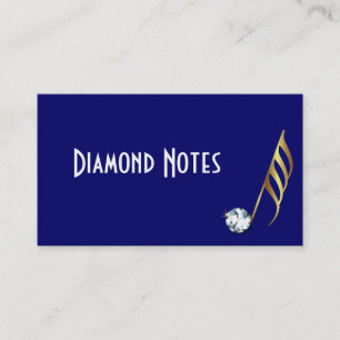 Diamant-und Goldmusikalische Visitenkarte
