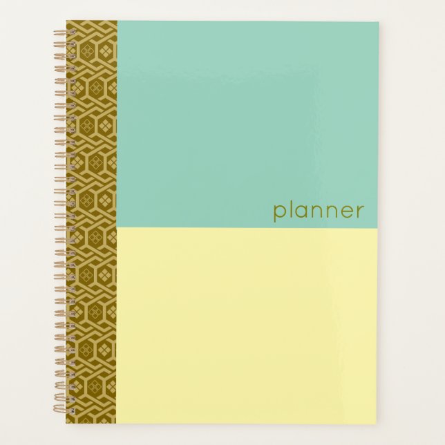 Diamant- und Tortoise-Muster Planer (Vorderseite)