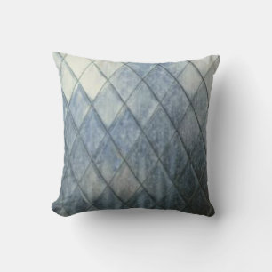 Diamant verblaßte Denim-Entwurfs-Kissen Kissen
