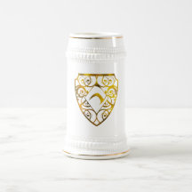 Diamant-Verein-Weiß/Gold 22 Unze Stein