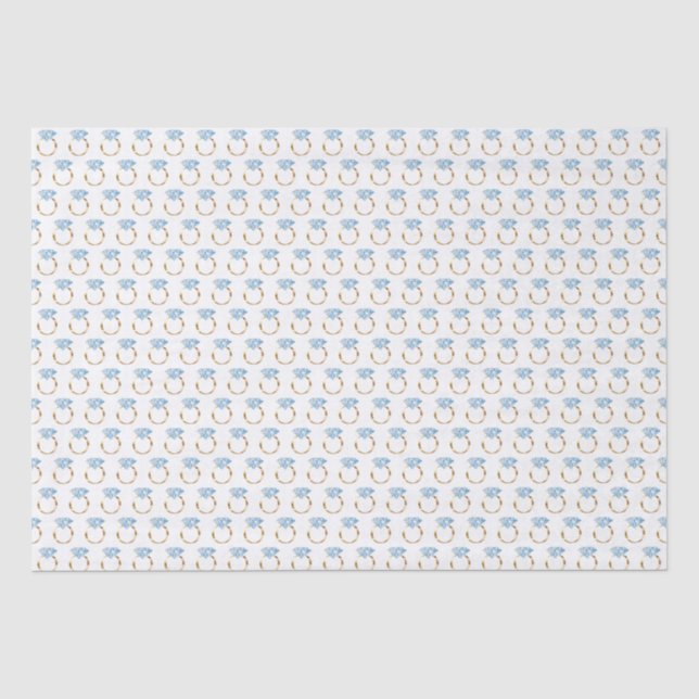Diamant-Verlobung-Hochzeitsring Seidenpapier (Vorderseite)