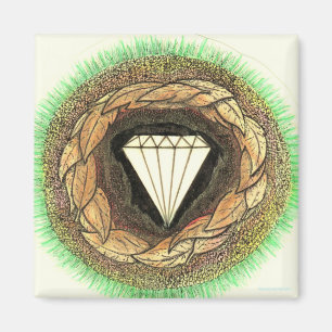 Diamant wird unter großem Druck gebildet Magnet