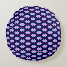 Diamantblaue runde Kissen