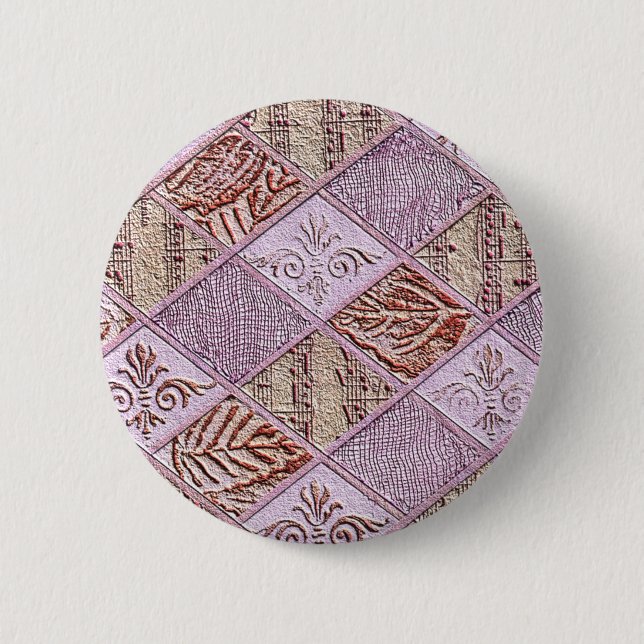 Diamantdesigns in Pinks Button (Vorderseite)