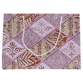 Diamantdesigns in Pinks Große Geschenktüte