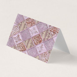 Diamantdesigns in Pinks-Karte