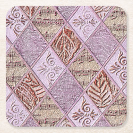 Diamantdesigns in Pinks Rechteckiger Pappuntersetzer