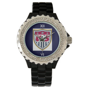 Diamante de imitación USA-Fußball Armbanduhr