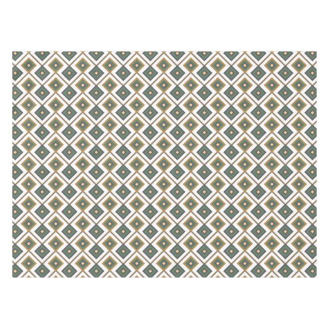 Diamante im Grün Tischdecke (Vorderseite (Horizontal))
