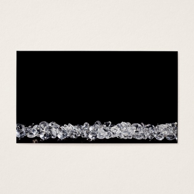 Diamanten auf schwarzem Hintergrund (Vorderseite)