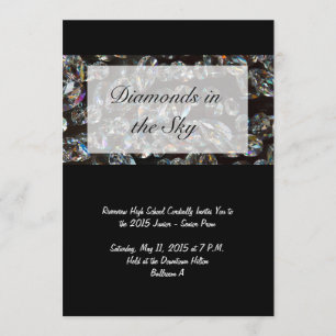Diamanten - Bling Prom-Einladungen Einladung