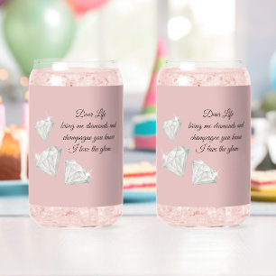 Diamanten & Champagner Zitat – Dear Life Edition Dosenglas