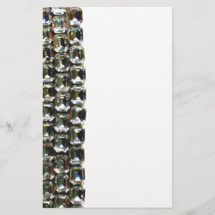 Diamanten, elegante Vintage Edelsteine Briefpapier
