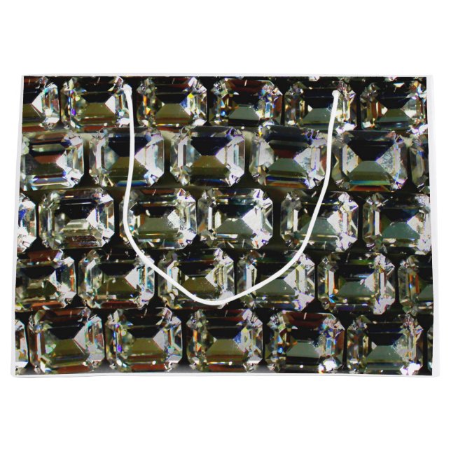 Diamanten, elegante Vintage Edelsteine Große Geschenktüte (Vorderseite)
