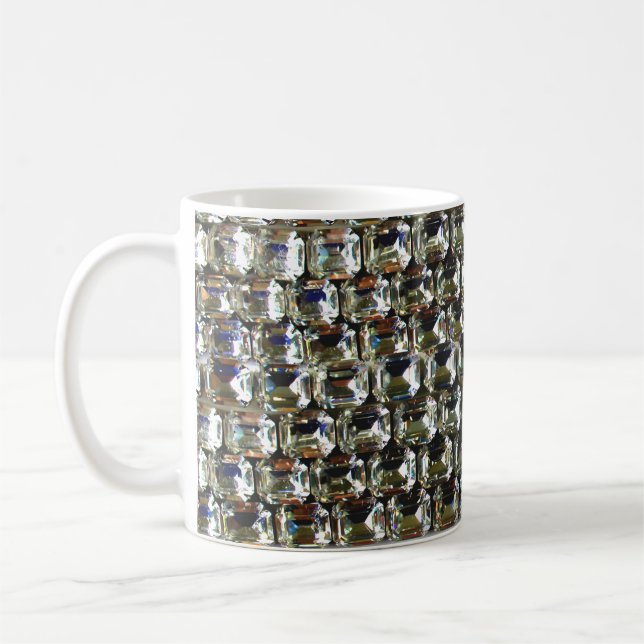 Diamanten, elegante Vintage Edelsteine Kaffeetasse (Links)