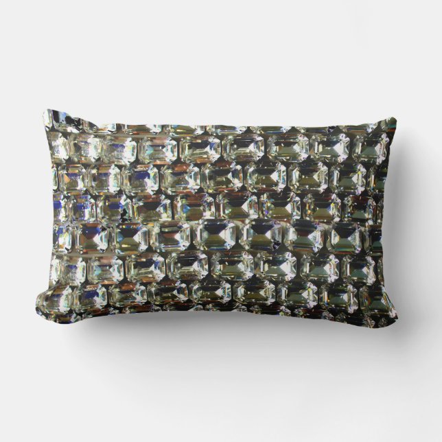 Diamanten, elegante Vintage Edelsteine Lendenkissen (Vorderseite)