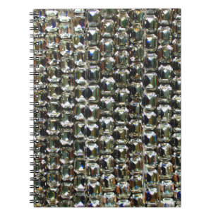 Diamanten, elegante Vintage Edelsteine Notizblock