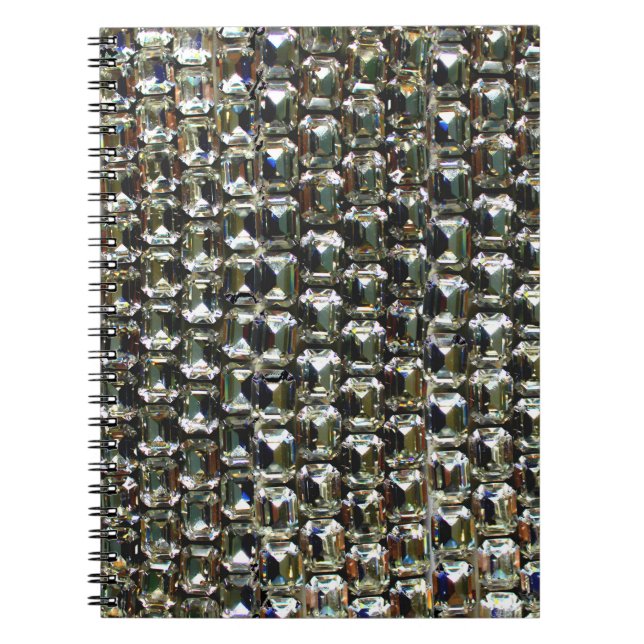 Diamanten, elegante Vintage Edelsteine Notizblock (Vorderseite)