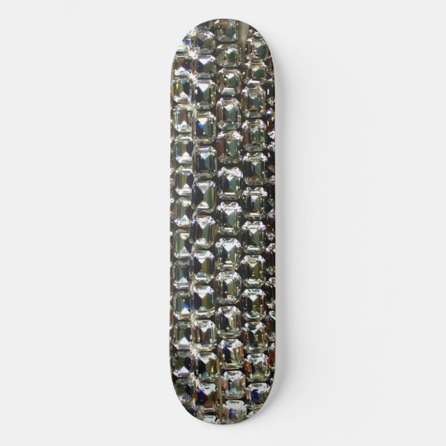 Diamanten, elegante Vintage Edelsteine Skateboard (Vorderseite)