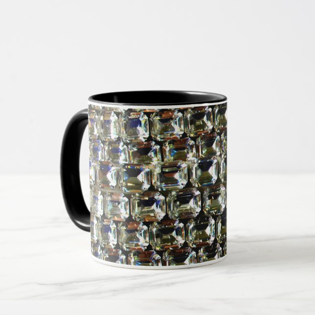 Diamanten, elegante Vintage Edelsteine Tasse (Vorderseite Links)