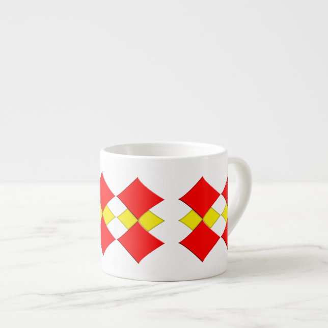 Diamanten Espressotasse (Vorderseite Rechts)