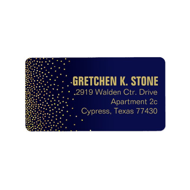 Diamanten in der Sky Mailing | Marine Adressaufkleber (Vorne)