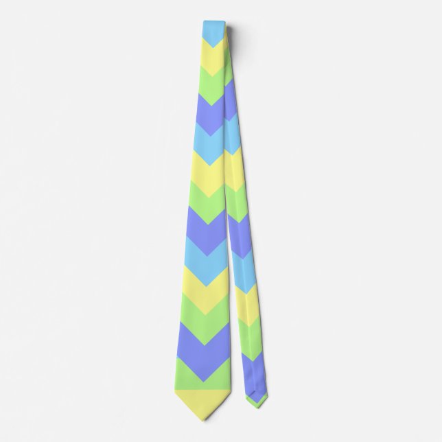 Diamanten in Pastellstreifen Krawatte (Vorderseite)