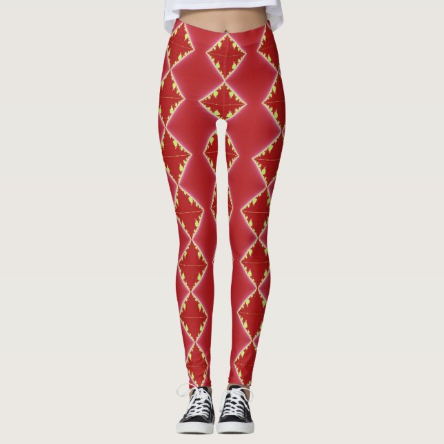Diamanten in rostfreien Leggings (Vorderseite)