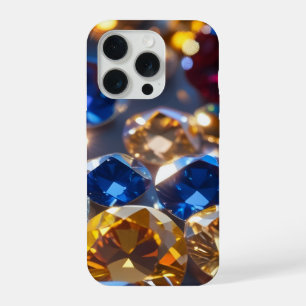 Diamanten in vielen Farben iPhone 15 Pro Hülle