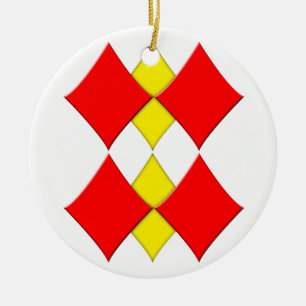 Diamanten Keramik Ornament