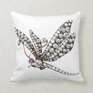 Diamanten Libelle SOFA BLING Schmuck Kissen