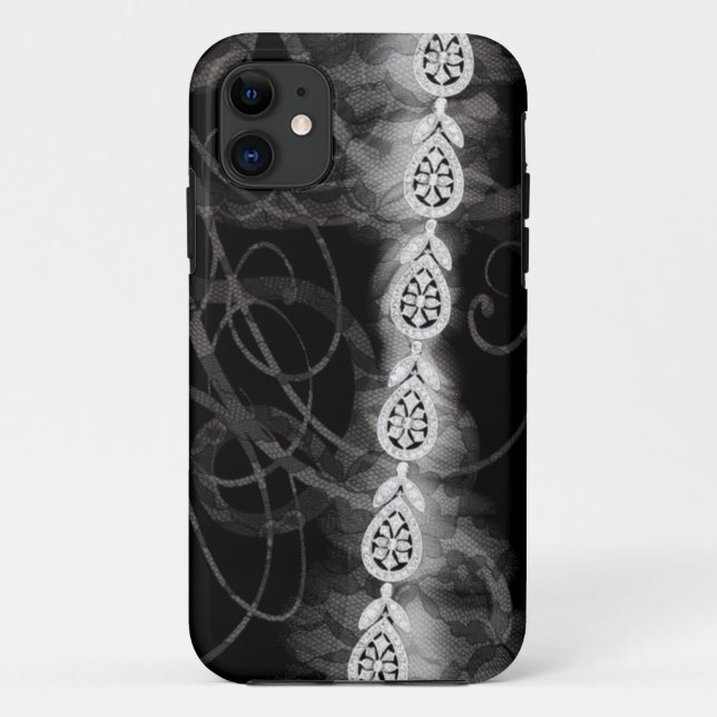 Diamanten Paris-Mode Art v3 Case-Mate iPhone Hülle (Rückseite)