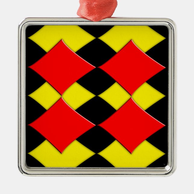 Diamanten Silbernes Ornament (Vorne)