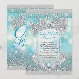 Diamanten und Bling Sweet 16 Quince Einladungen