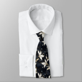 Diamanten und Blume Krawatte