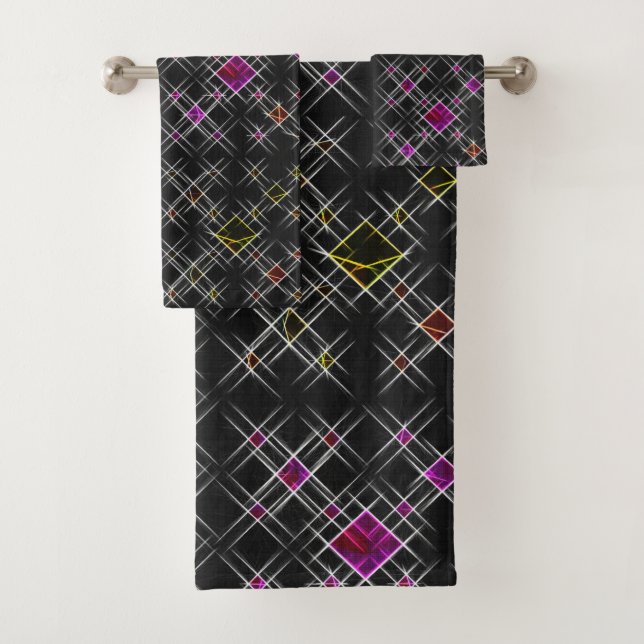 Diamanten und Crossbadehandtuch-Set Badhandtuch Set (Insitu)