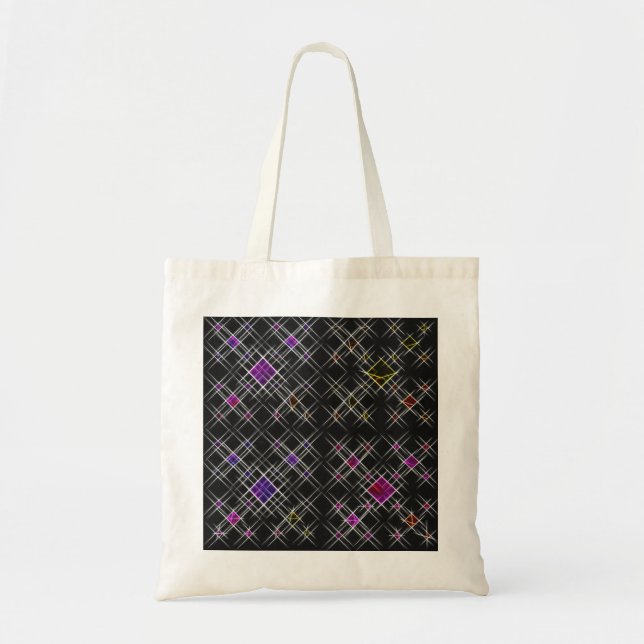 Diamanten und Crosses Budget Tote Bag Tragetasche (Vorne)