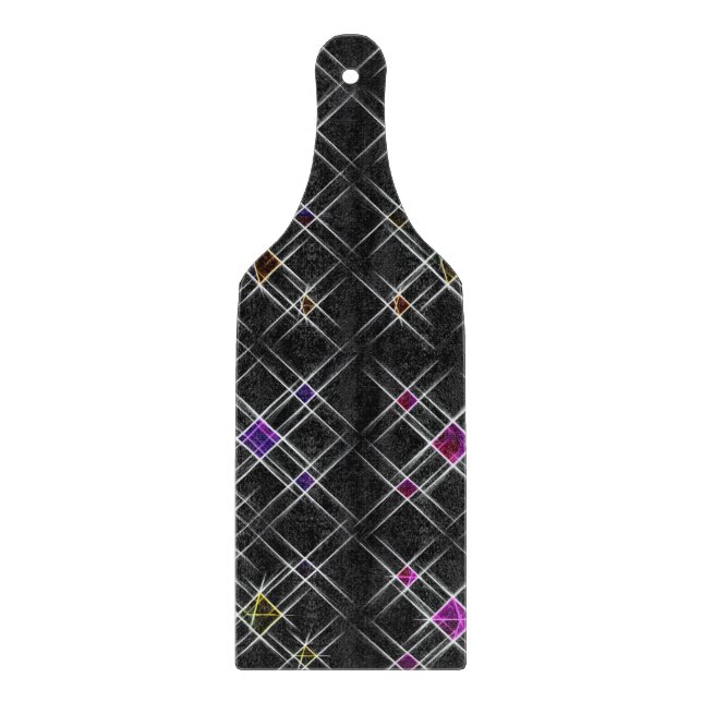 Diamanten und Crosses Chopping Board Schneidebrett (Vorderseite)