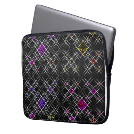 Diamanten und Crosses-Laptop-Sieb Laptopschutzhülle